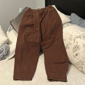 Brown Wide Leg Jeans